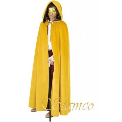 Cape Velours Jaune - costume adulte à louer