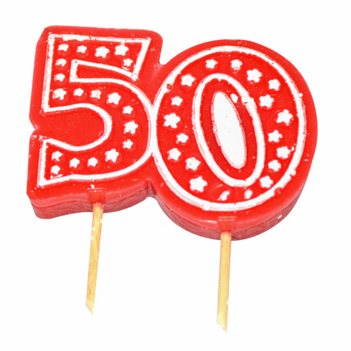 Bougie Anniversaire Chiffre N° 50