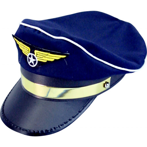 Casquette Pilote Bleue - Réglable