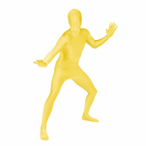 Déguisement seconde peau  Luxe Jaune Taille XL