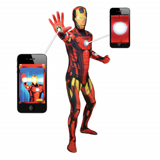 Déguisement seconde peau  Iron Man Digital Taille M