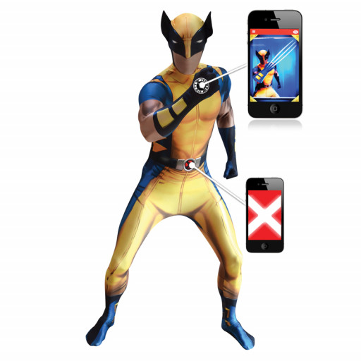 Déguisement seconde peau  Wolverine Digital Taille L