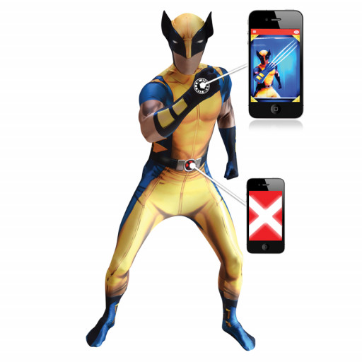 Déguisement seconde peau  Wolverine Digital Taille XL