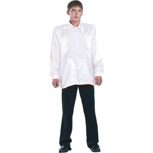 Chemise Super Ruches Homme Blanche Taille 54/56