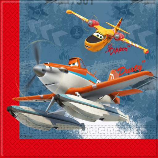 Lot de 20 Serviettes 33X33Cm 2 Plis Planes Rescue