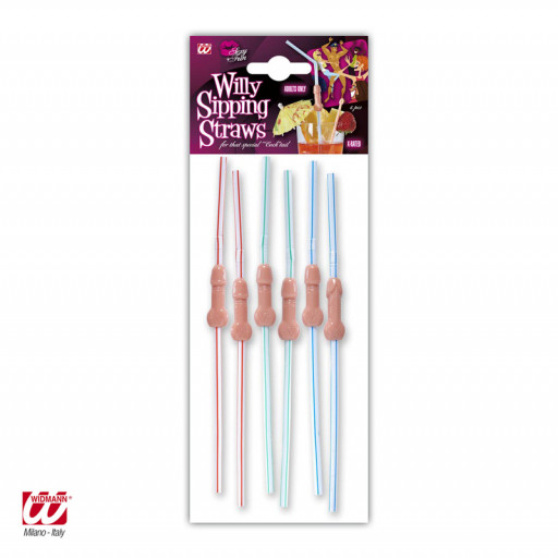 Lot de 6 Pailles Zizi