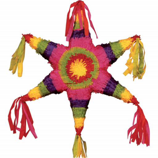 Pinata Étoile Mexicaine 55X55X0cm (Vendu Sans Baton)