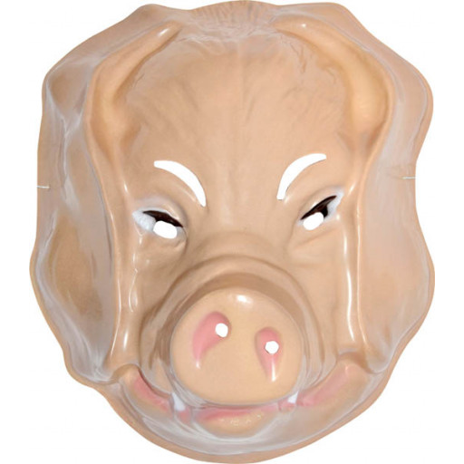 Masque Plastique Rigide Cochon Grand Modèle