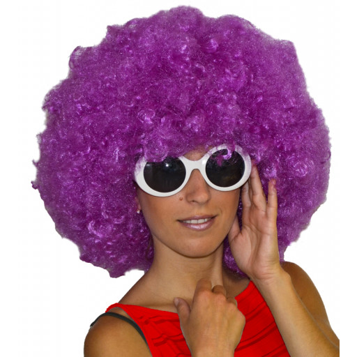 Perruque Afro 135 G Environ Violette