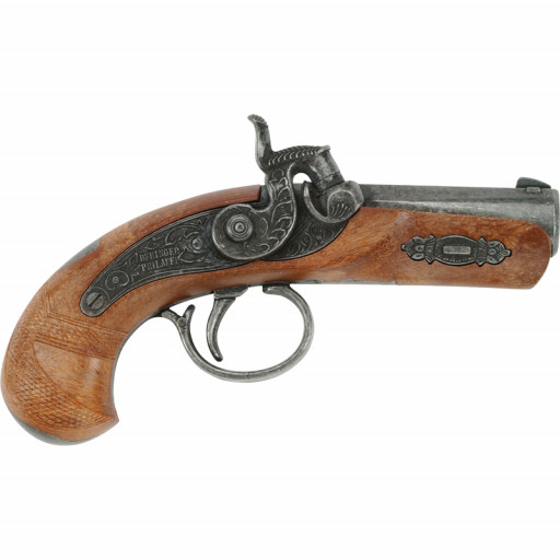 Revolver Derringer Philadelphia 1 Coup -13cm - métal et Pvc