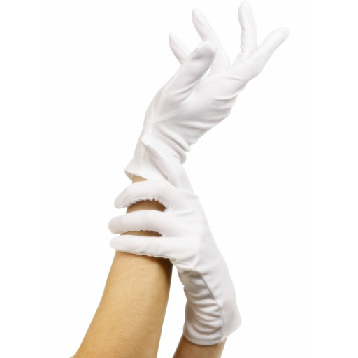 Gants Polyester Adulte Blancs