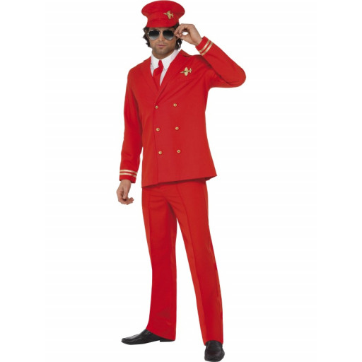 Déguisement Aviateur Rouge Taille M