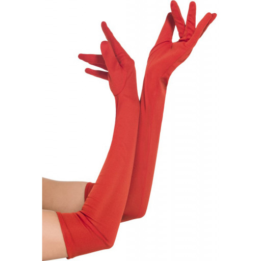 Gants Longs 52cm Rouge