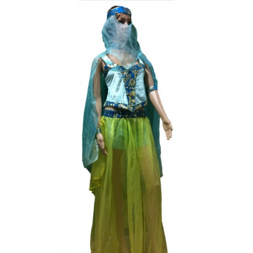 Aisha bleue - déguisement danseuse orientale