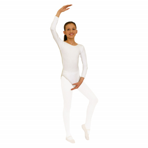 Body Manches Longues 140 Deniers 140/152cm Blanc