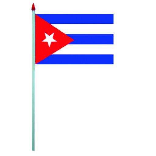 Sachet de 10 Drapeaux Plastique 9.5 X 16cm Cuba