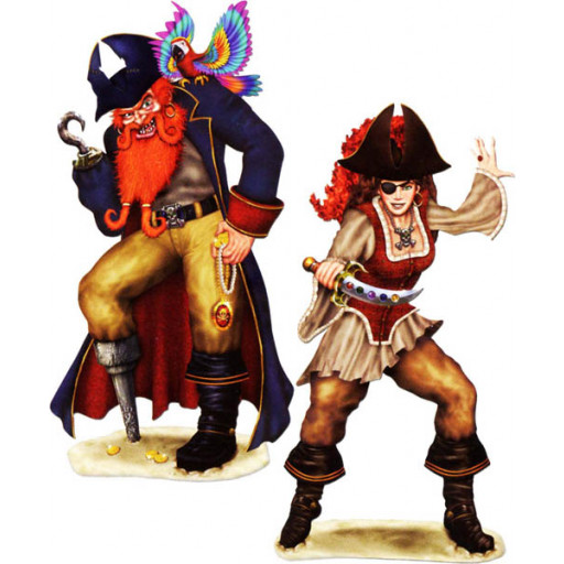 Set de 2 Decors Pirates Repositionnables 1M55 /1M66