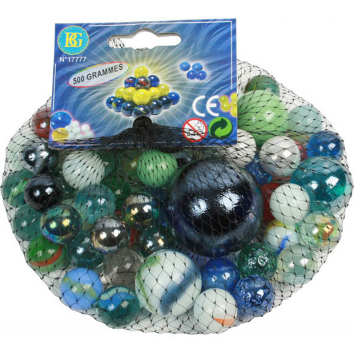 Sachet de 500 Gr de Billes Diamètre Assorti (25)