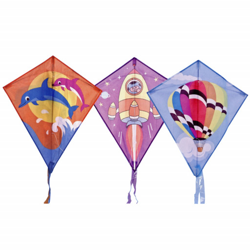 Cerf Volant Nylon Décoré 60X70cm Mono Commande (10)