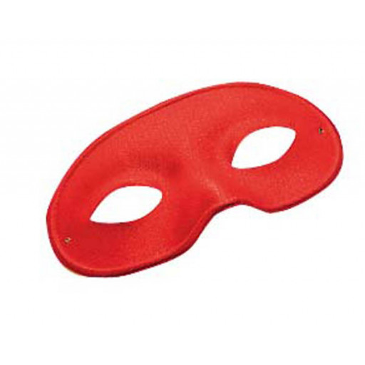 Loup Domino Adulte Homme Rouge 19 X 9cm