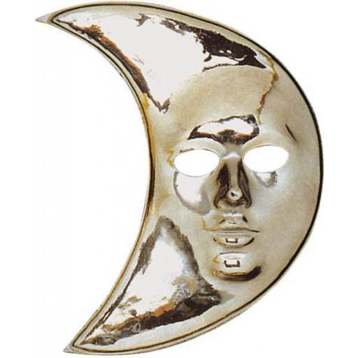 Masque Lune Argent Plastique