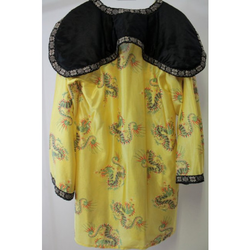 Chinois Jaune motif dragon - location costume adulte