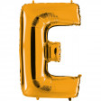 Sachet de 1 Ballon Métallisé Or Lettre E H 102cm
