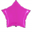 Sachet de 1 Ballon Métallisé Étoile Fuchsia Dia 45cm Cir 140cm