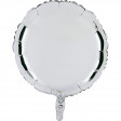 Sachet de 1 Ballon Métallisé Rond Argent Dia 45cm Cir 140cm