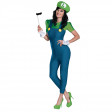 Déguisement Adulte Luigi Femme Deluxe Taille M