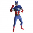 Déguisement seconde peau  Luxe Captain America Taille M