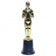 Statue Trophee Or en Plastique D6 X H 22.5Cm