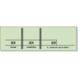 Carnet de 100 Tickets 3 Souches Numerotees 48X150Mm Vert