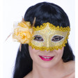Loup Baroque Chic Or avec Rose Or