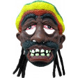 Masque Rasta avec Bonnet et Dread Locks Adulte Pvc Souple