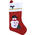 Chaussette de Noel Feutrine Décorée 35cm 2 Mod Assortis