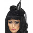 Mini Chapeau Sorcière à Paillettes Noir