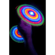 Double Eolienne Lumineuse Argentee