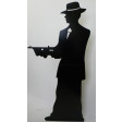 Figurine Géante Carton Silhouette Gangster Seul 185cm