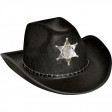 Chapeau Cow-Boy Sherif Adulte Noir