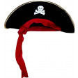Chapeau Pirate Souple avec Bandeau Rouge