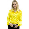 Chemise Super Ruches Femme Jaune Taille 42/44