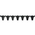 Guirlande Papier Ignifuge Taureau Noir 4.50 M