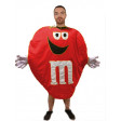 M&M'S Rouge - costume adulte à louer