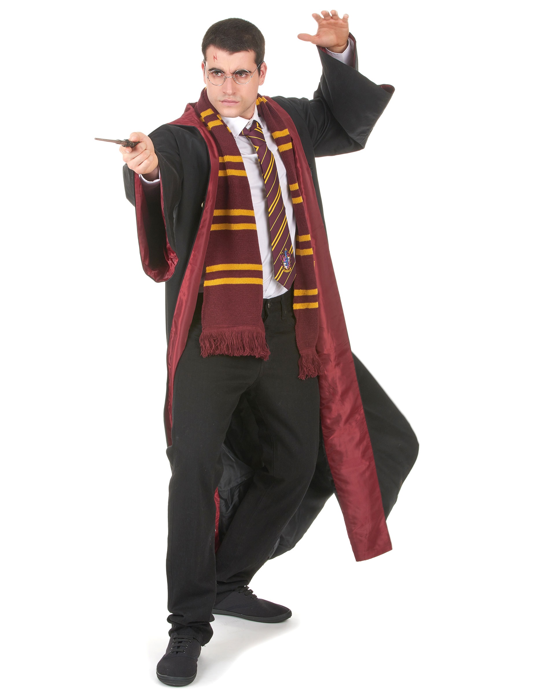 Harry potter - deguisement cape de sorcier et accessoires taille 7