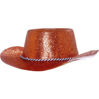 Chapeau Cowboy Pvc Paillette Rouge 123DEG-3700638203107-10011681