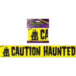Bande de Securite "Caution Haunted" 8X500cm 123DEG-34689001225-10019170