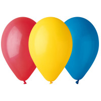 Sachet de 12 Ballons Standard Bleu Moyen Diam 30Cm Cir 105Cm -10 123DEG-8021886300536-10001732