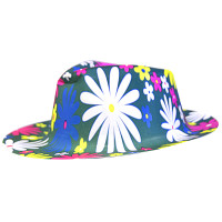 Chapeau Gangster Pvc Imprime Fleurs 123DEG-3700638212949-10011701