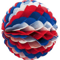 Boule Tricolore Ignifugee 25cm (Fab France) 123DEG-3700191351772-10018523